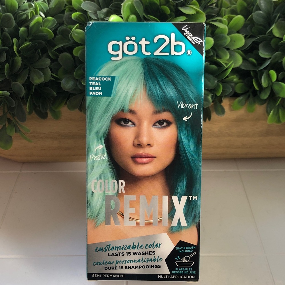 got 2b Color Remix Peacock Teal Hair Dye
